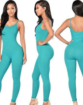 Slim Strap Sleeveless Backless Jumpsuit