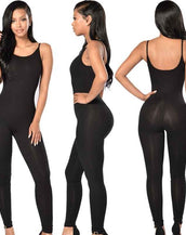 Slim Strap Sleeveless Backless Jumpsuit