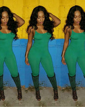 Slim Strap Sleeveless Backless Jumpsuit