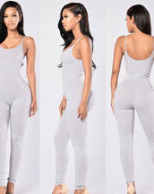 Slim Strap Sleeveless Backless Jumpsuit
