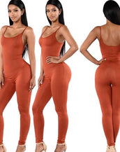 Slim Strap Sleeveless Backless Jumpsuit