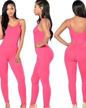 Slim Strap Sleeveless Backless Jumpsuit