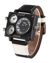 Multiple Time Zones Men Square Watches