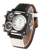 Multiple Time Zones Men Square Watches