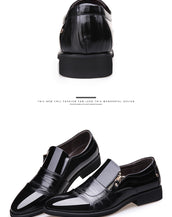 Men's Flat Zip Leather Shoes