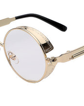 Round Metal Sunglasses for Men Women