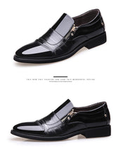 Men's Flat Zip Leather Shoes
