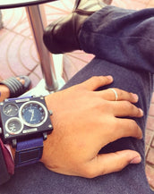 Multiple Time Zones Men Square Watches