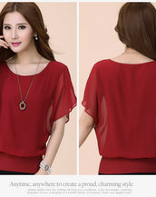 Chiffon Short Sleeves Shirt