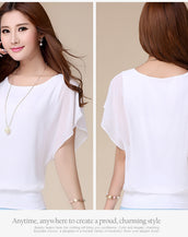 Chiffon Short Sleeves Shirt