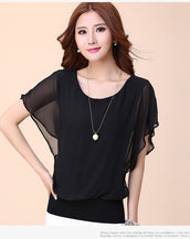 Chiffon Short Sleeves Shirt