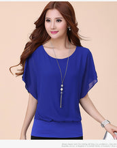 Chiffon Short Sleeves Shirt