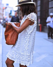Sleeveless Mini Lace Women Dress