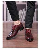 Leather Pointed Toe Men Shoes