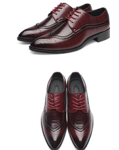 Leather Pointed Toe Men Shoes