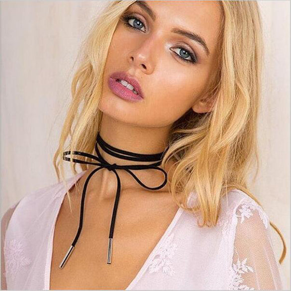 Black Lace Choker Tattoo Women Necklace