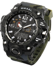Dual Time Camouflage Military Men's Watch