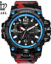 Dual Time Camouflage Military Men's Watch