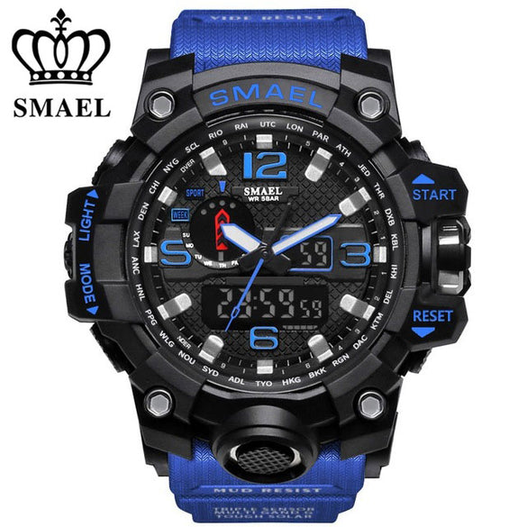 Dual Time Camouflage Military Men's Watch