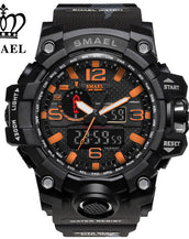 Dual Time Camouflage Military Men's Watch