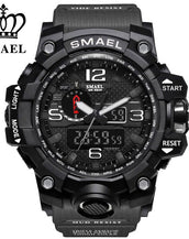 Dual Time Camouflage Military Men's Watch
