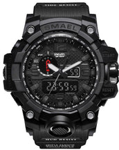 Dual Time Camouflage Military Men's Watch