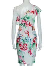 One Shoulder Women Mini Dress
