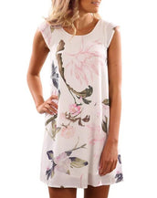 Floral Printed Women Short Dress