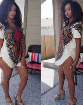 Short Sleeve Women Mini Dress