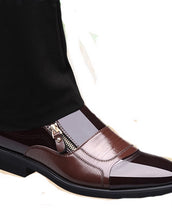 Men's Flat Zip Leather Shoes