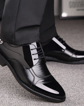 Men's Flat Zip Leather Shoes