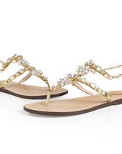 Rhinestones Chains  Women Sandals