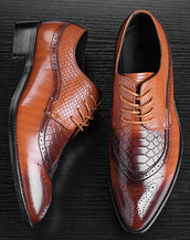 Leather Pointed Toe Men Shoes