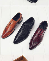 Leather Pointed Toe Men Shoes