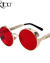 Round Metal Sunglasses for Men Women