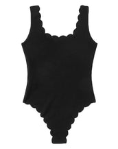 Scallop Trim Tank Women Bodysuit