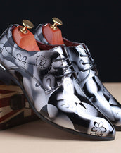 Floral Pattern Fashion Men Shoes