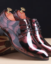 Floral Pattern Fashion Men Shoes