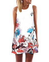 Floral Print Chiffon Women Dress