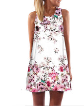 Floral Print Chiffon Women Dress