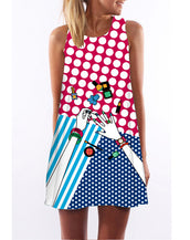 Floral Print Chiffon Women Dress
