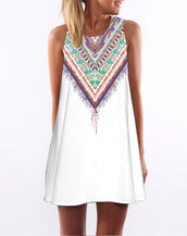Floral Print Chiffon Women Dress