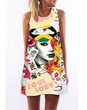 Floral Print Chiffon Women Dress