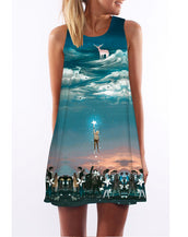 Floral Print Chiffon Women Dress