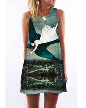 Floral Print Chiffon Women Dress