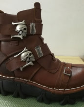 Cowhide Military Combat Men Boots