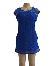 Sleeveless Mini Lace Women Dress