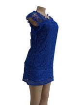 Sleeveless Mini Lace Women Dress