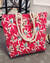 Casual Floral Large Shoulder Women Bag
