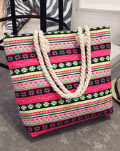 Casual Floral Large Shoulder Women Bag